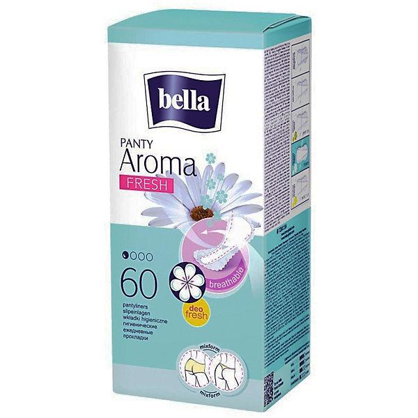 Ежедневные прокладки Panty Aroma Fesh, 60 шт Bella 15862386