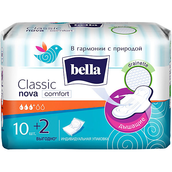 

Прокладки Bella Classic Nova Komfort, 10 + 2 шт