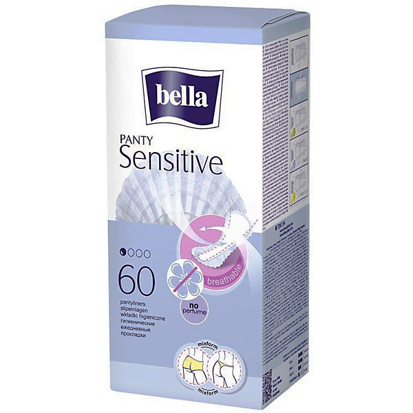 Ежедневные прокладки Panty Sensitive, 60 шт Bella 15862392