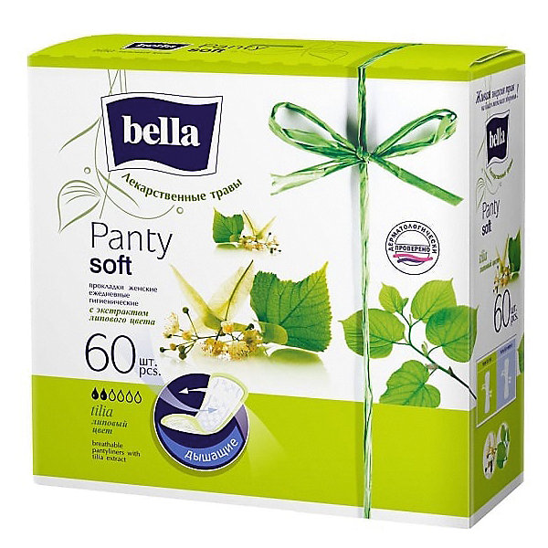 

Ежедневные прокладки Bella Panty Herbs Tilia с экстрактом липового цвета, 60 шт