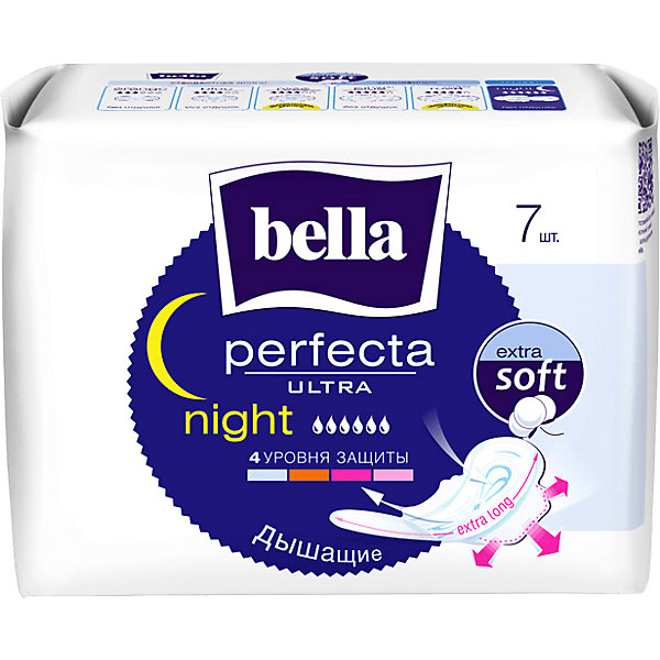

Прокладки Bella Perfecta Ultra Night extra softi супертонкие, 7 шт