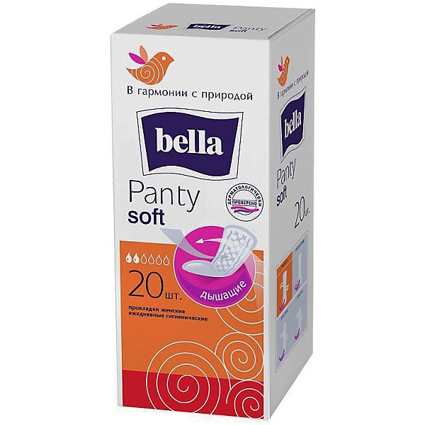 Ежедневные прокладки Panty Soft , 20 шт Bella 15862447