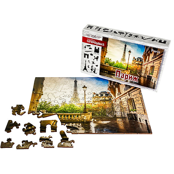 

Фигурные деревянные пазлы Нескучные игры Citypuzzles "Париж, Фигурные деревянные пазлы Нескучные игры Citypuzzles "Париж"