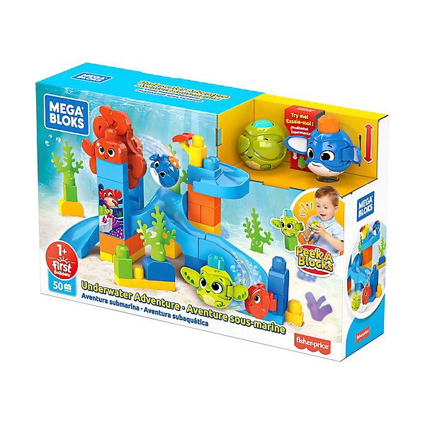 

Конструктор Mega Bloks "Подводное приключение", 50 деталей