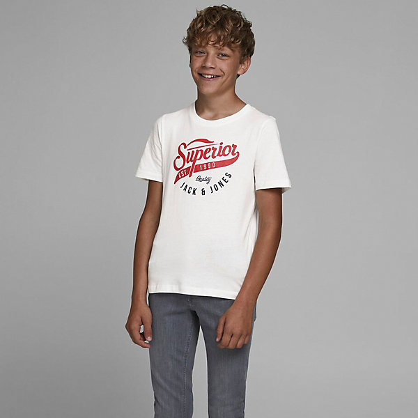 

Футболка Jack & Jones Junior, Грязно-белый, Футболка Jack & Jones Junior