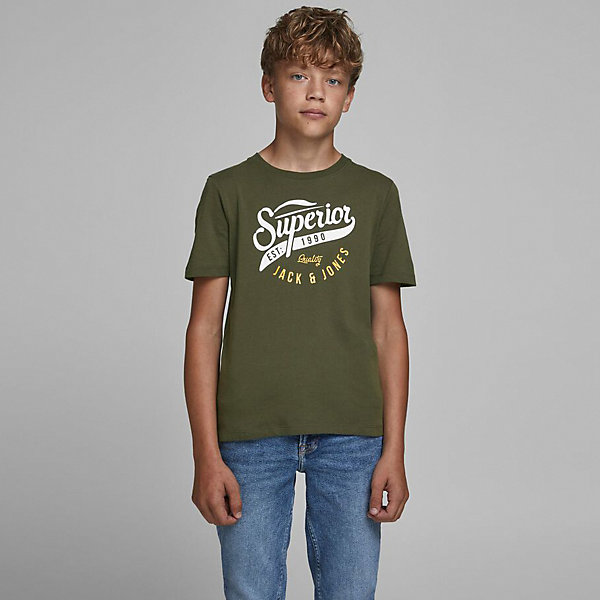 

Футболка Jack & Jones Junior, Темно-зеленый, Футболка Jack & Jones Junior