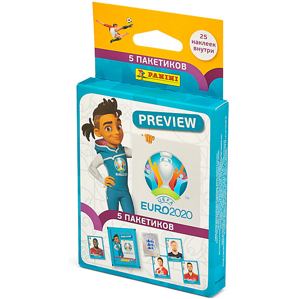 

Блистер с наклейками Panini EURO 2020 PREVIEW, 5 пакетиков, Разноцветный, Блистер с наклейками Panini EURO 2020 PREVIEW, 5 пакетиков
