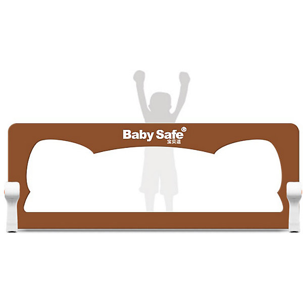фото Барьер для кроватки baby safe "ушки" 150х42 коричневый.
