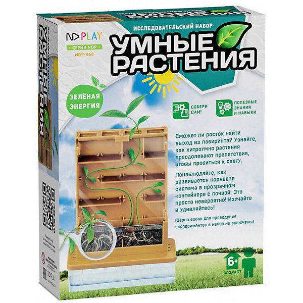 

Набор для опытов ND Play Умные растения, Разноцветный, Набор для опытов ND Play Умные растения