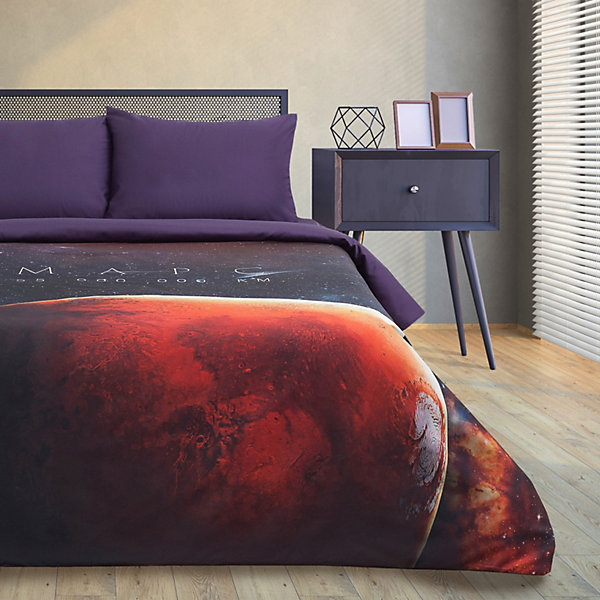 Комплект постельного белья Red planet, 2-спальное Этель 15935222