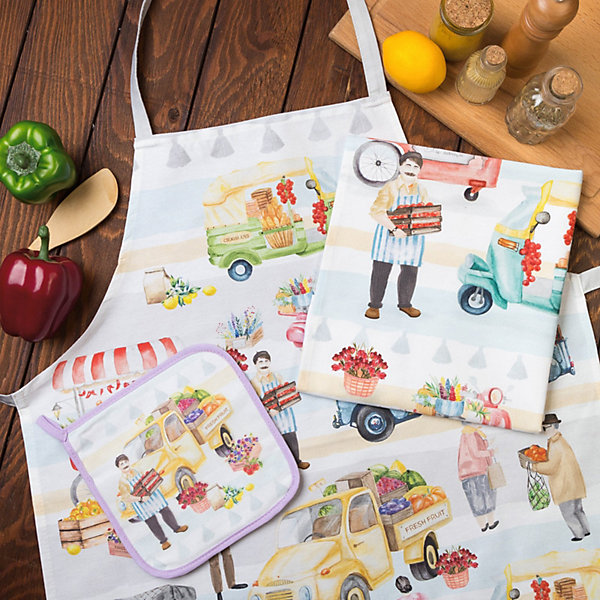 

Подарочный набор Этель Food market, 3 предмета, Белый, Подарочный набор Этель Food market, 3 предмета