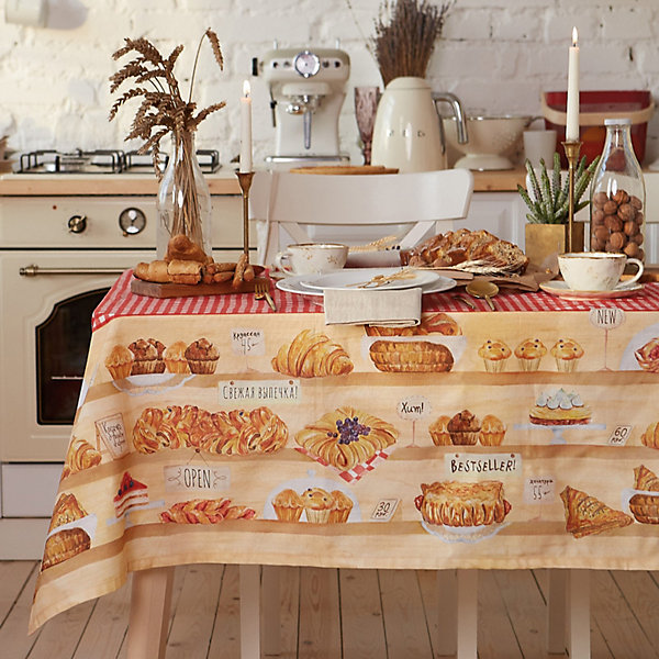

Скатерть Этель Bakery house, 180х147 см, Бежевый, Скатерть Этель Bakery house, 180х147 см