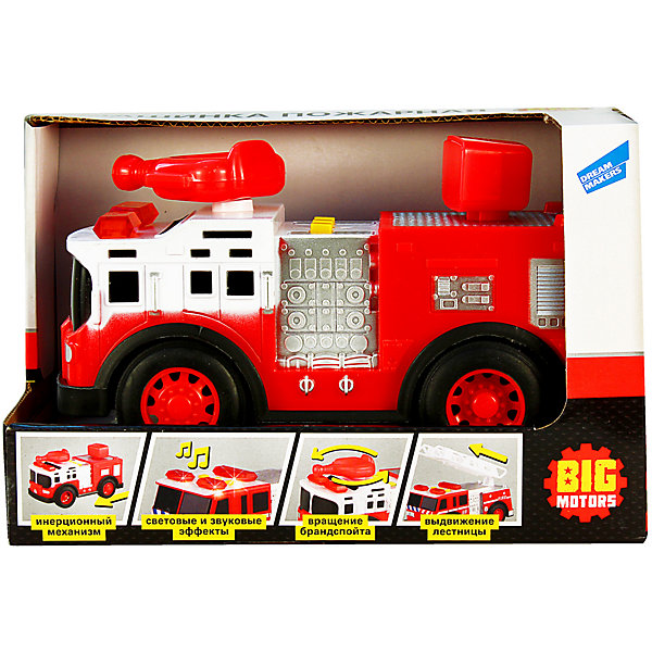 

Пожарная машинка Big motors, Красный/белый, Пожарная машинка Big motors
