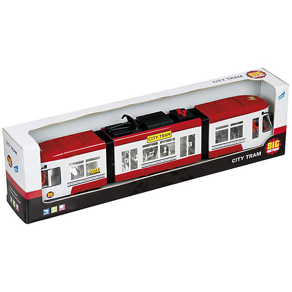 Городской трамвай, красный Big motors 15937322