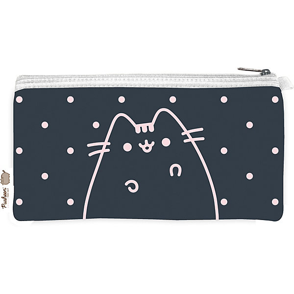 

Пенал-косметичка Pusheen, Черный джинсовый, Пенал-косметичка Pusheen