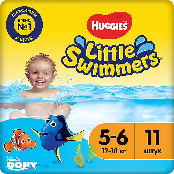 

Трусики-подгузники для плавания Huggies Little Swimmers 12-18 кг, 11 шт