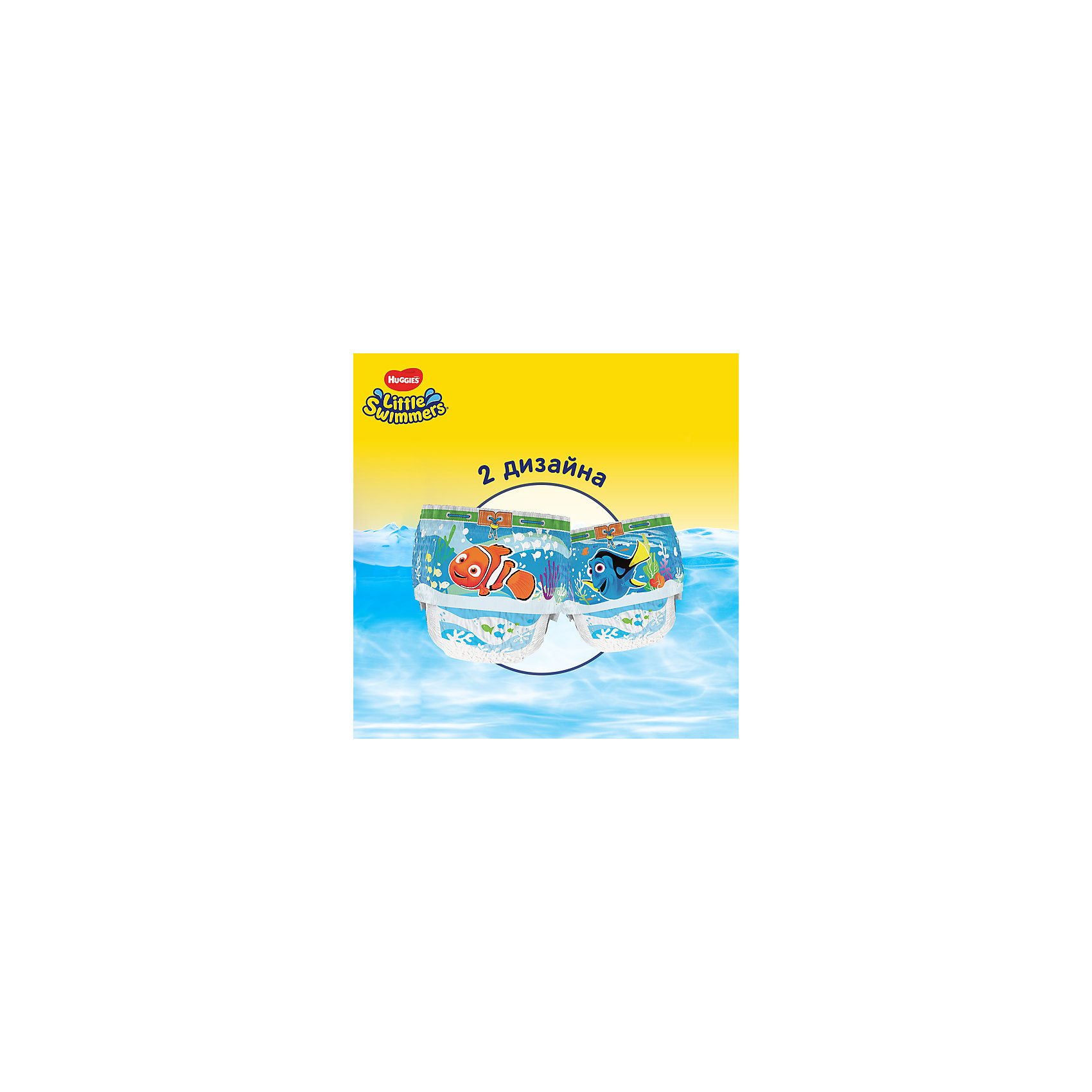 фото Трусики-подгузники для плавания huggies little swimmers 12-18 кг, 11 шт