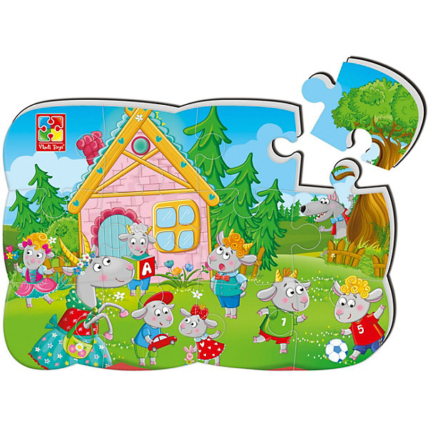

Пазл магнитный Vladi Toys Волк и семеро козлят