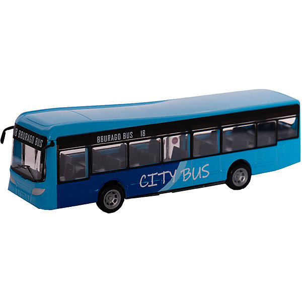 Автобус Long city bus, 1:43 Bburago 15943941