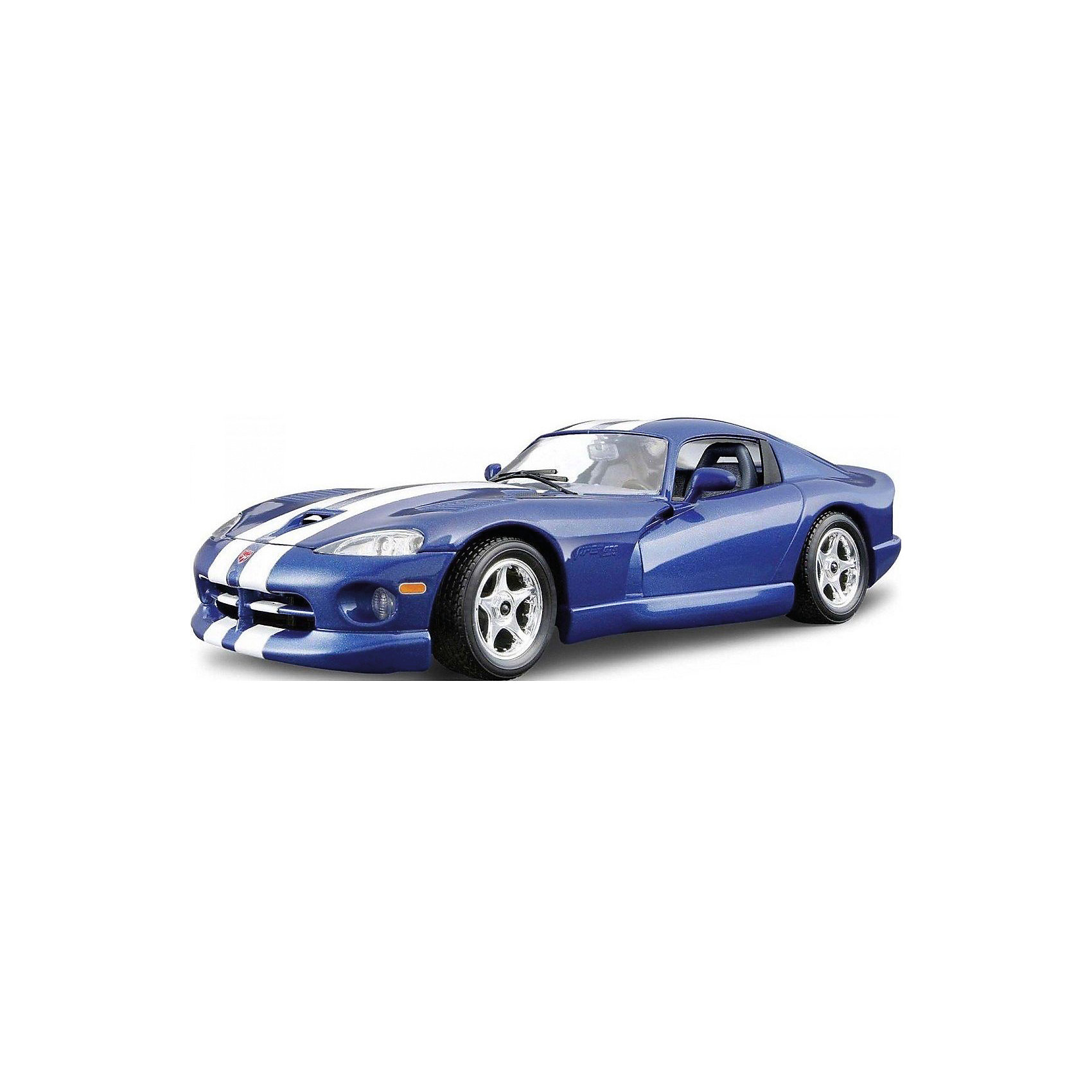 фото Модель для сборки bburago dodge viper gts coupe, 1:24