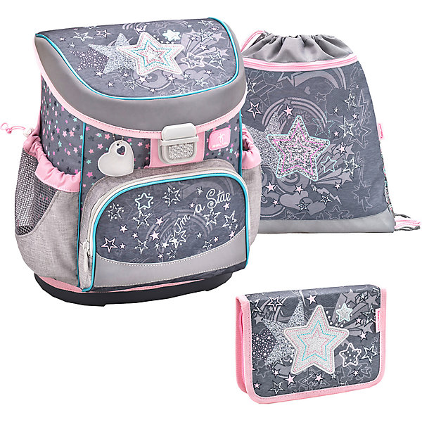 

Ранец Belmil Mini-Fit Shine Like A Star, с наполнением, Серый, Ранец Belmil Mini-Fit Shine Like A Star, с наполнением