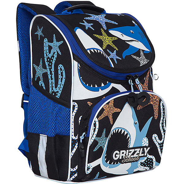

Рюкзак школьный Grizzly с мешком для обуви