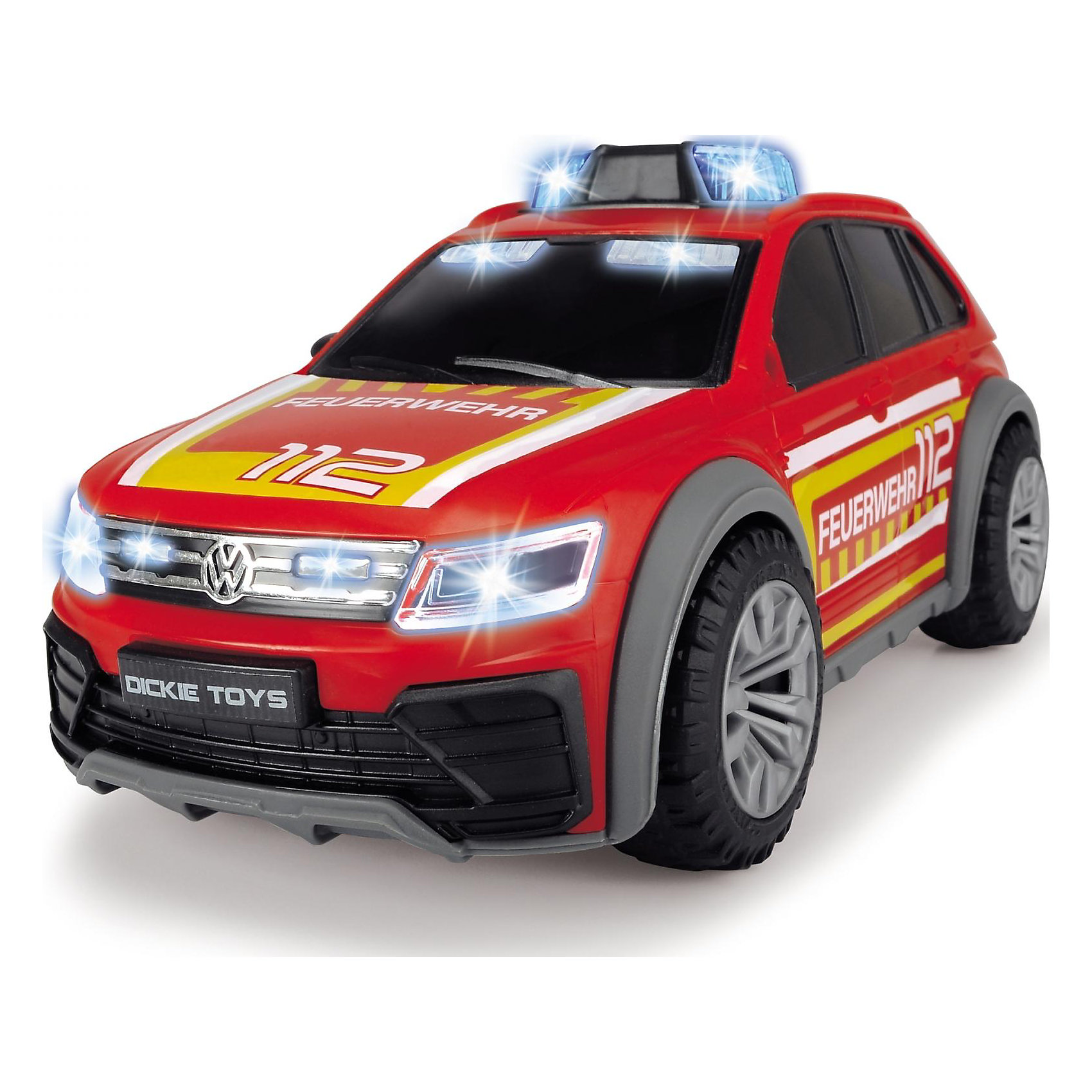 фото Пожарная машина dickie toys vw tiguan r-line свет, звук, 25 см