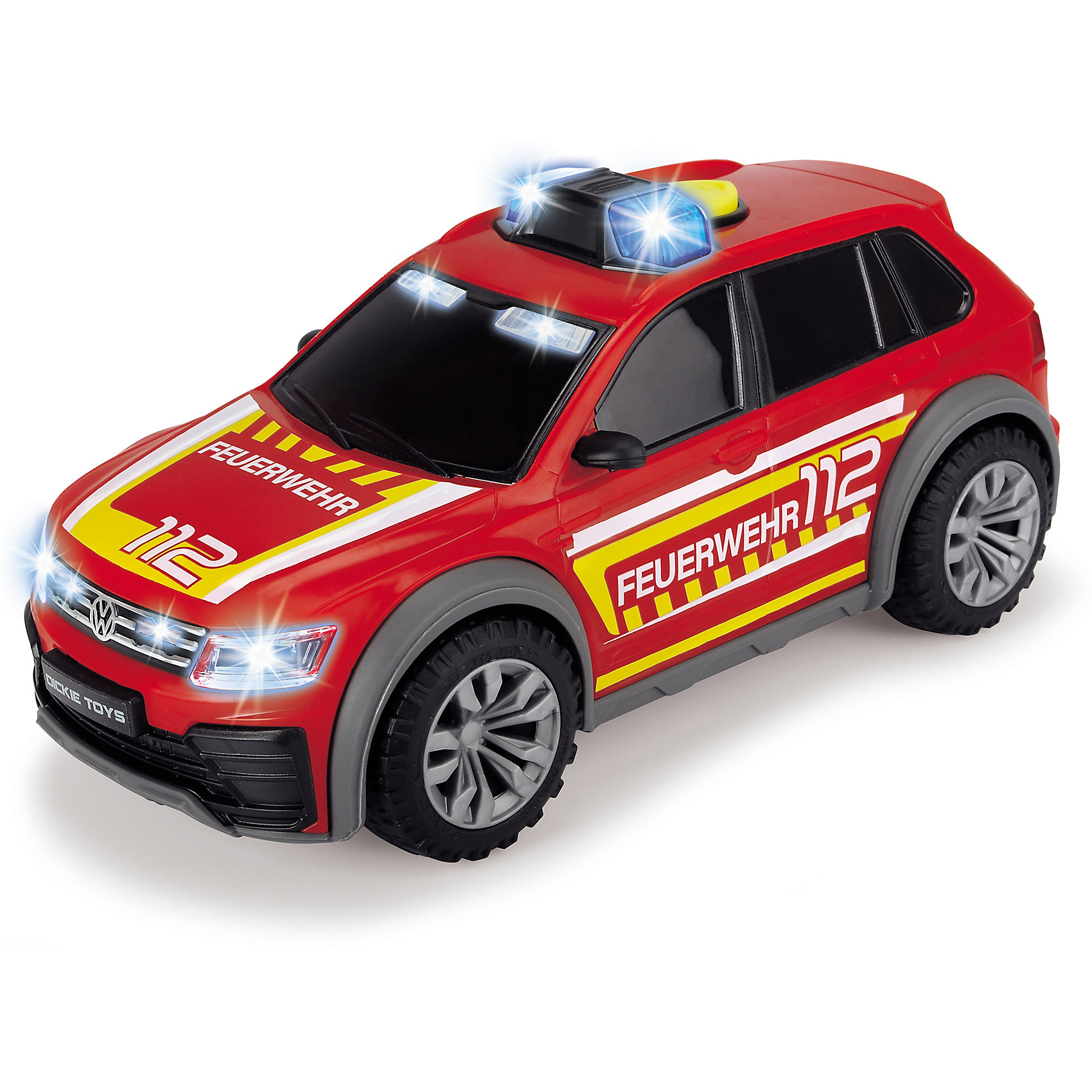 фото Пожарная машина dickie toys vw tiguan r-line свет, звук, 25 см