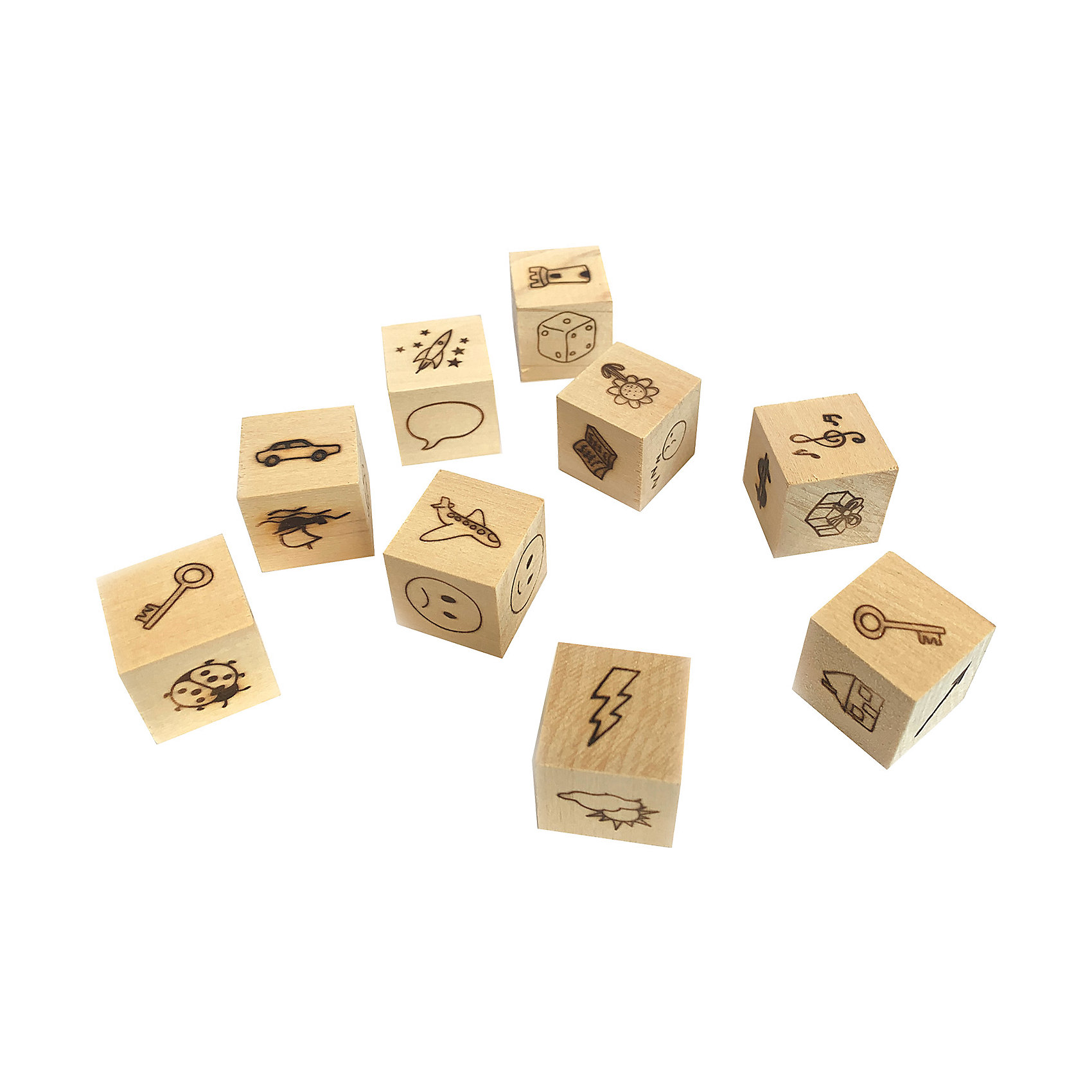 фото Настольная игра playlab "кубики историй", деревянные