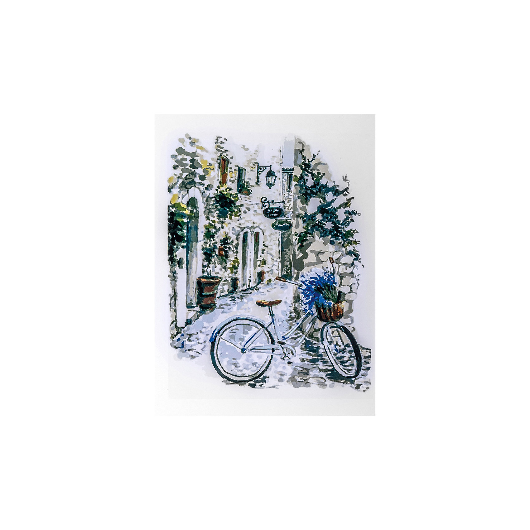 фото Набор для раскрашивания по номерам цветной "на велосипеде по провансу" тм цветной