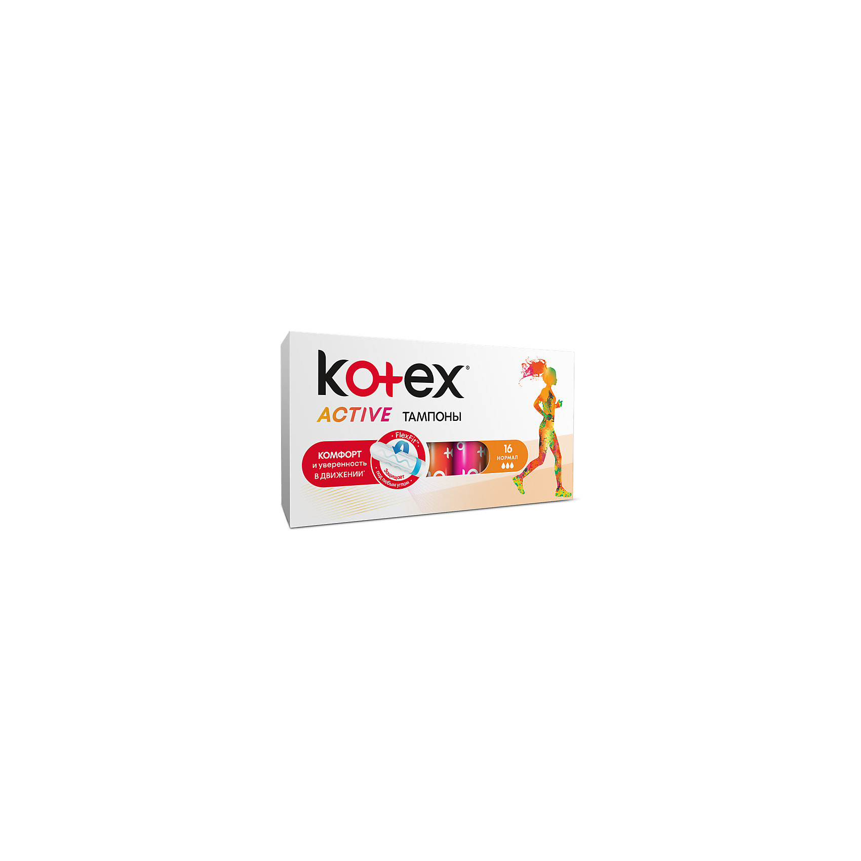 фото Тампоны kotex active normal, 16 штук