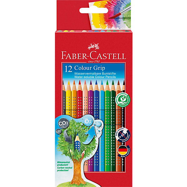 

Карандаши цветные Faber-Castell Grip, 12 цветов