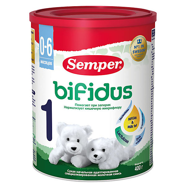 

Молочная смесь Semper bifidus 1, с 0 мес, 400 г