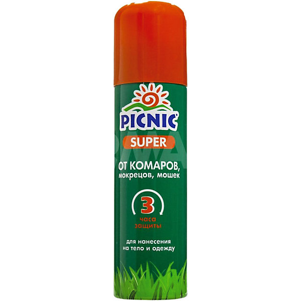 

Аэрозоль от комаров и мошек Picnic Super, 150 см3