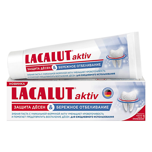 Зубная паста Aktiv Укрепление десен, 75 мл Lacalut 16076491