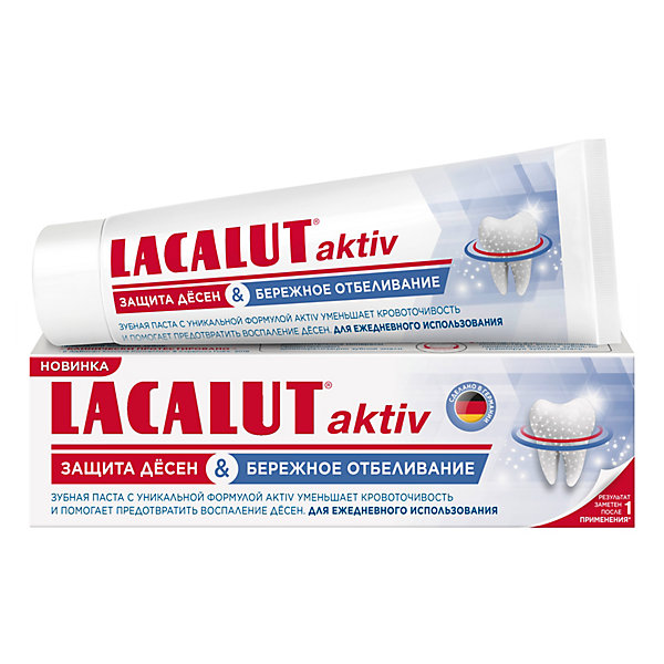 

Зубная паста Lacalut Aktiv Укрепление десен, 75 мл