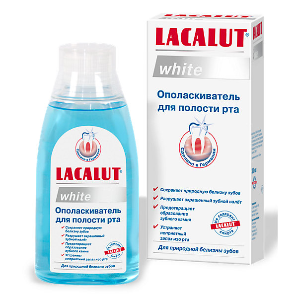 Ополаскиватель для полости рта Lacalut White, 300 мл 16076501