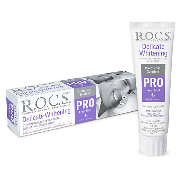 Зубная паста R.O.C.S. Pro Деликатное отбеливание Fresh Mint,  135 г 16076545