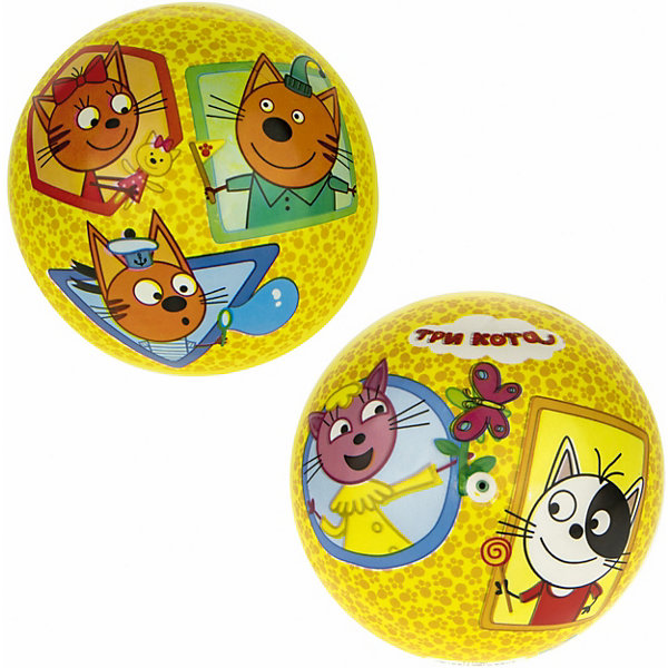 

Мяч 1Toy Три кота, диаметр 15 см, Желтый, Мяч 1Toy Три кота, диаметр 15 см