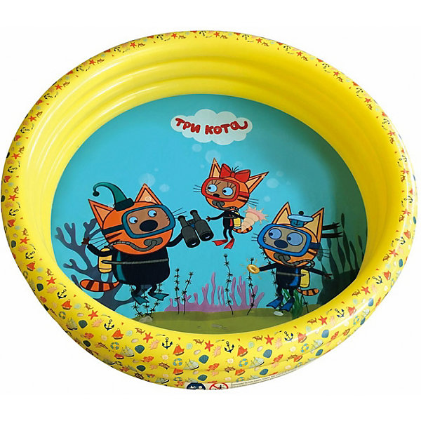 

Надувной бассейн 1Toy Три Кота, 120х35 см, Желтый, Надувной бассейн 1Toy Три Кота, 120х35 см