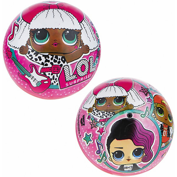 

Мяч 1Toy LOL, диаметр 23 см, Розовый, Мяч 1Toy LOL, диаметр 23 см
