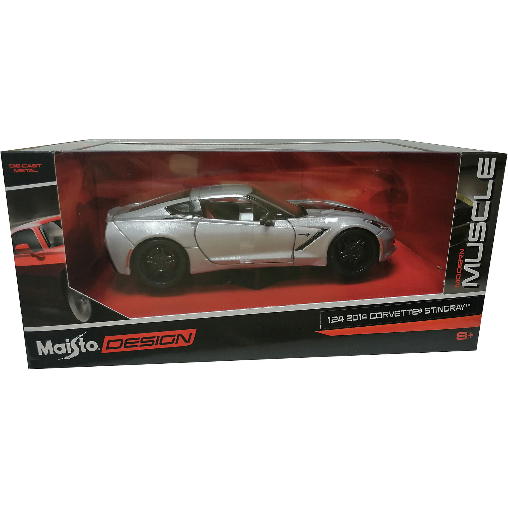 Машинка Corvette Stingray Design Modern Muscle, 1:24 MAISTO 16084866