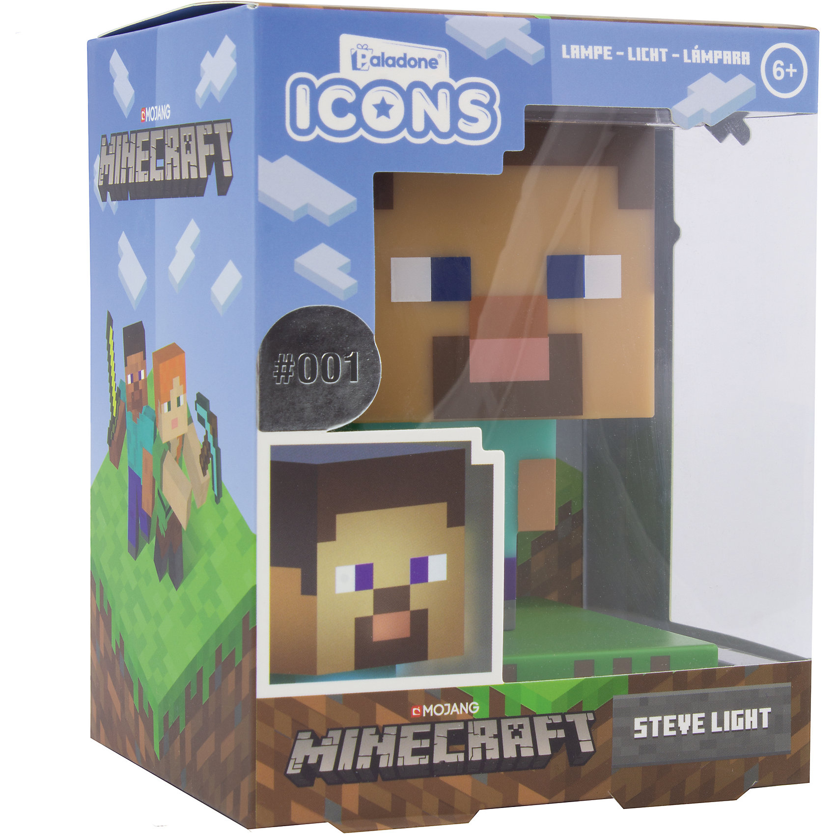 фото Светильник paladone minecraft steve icon light