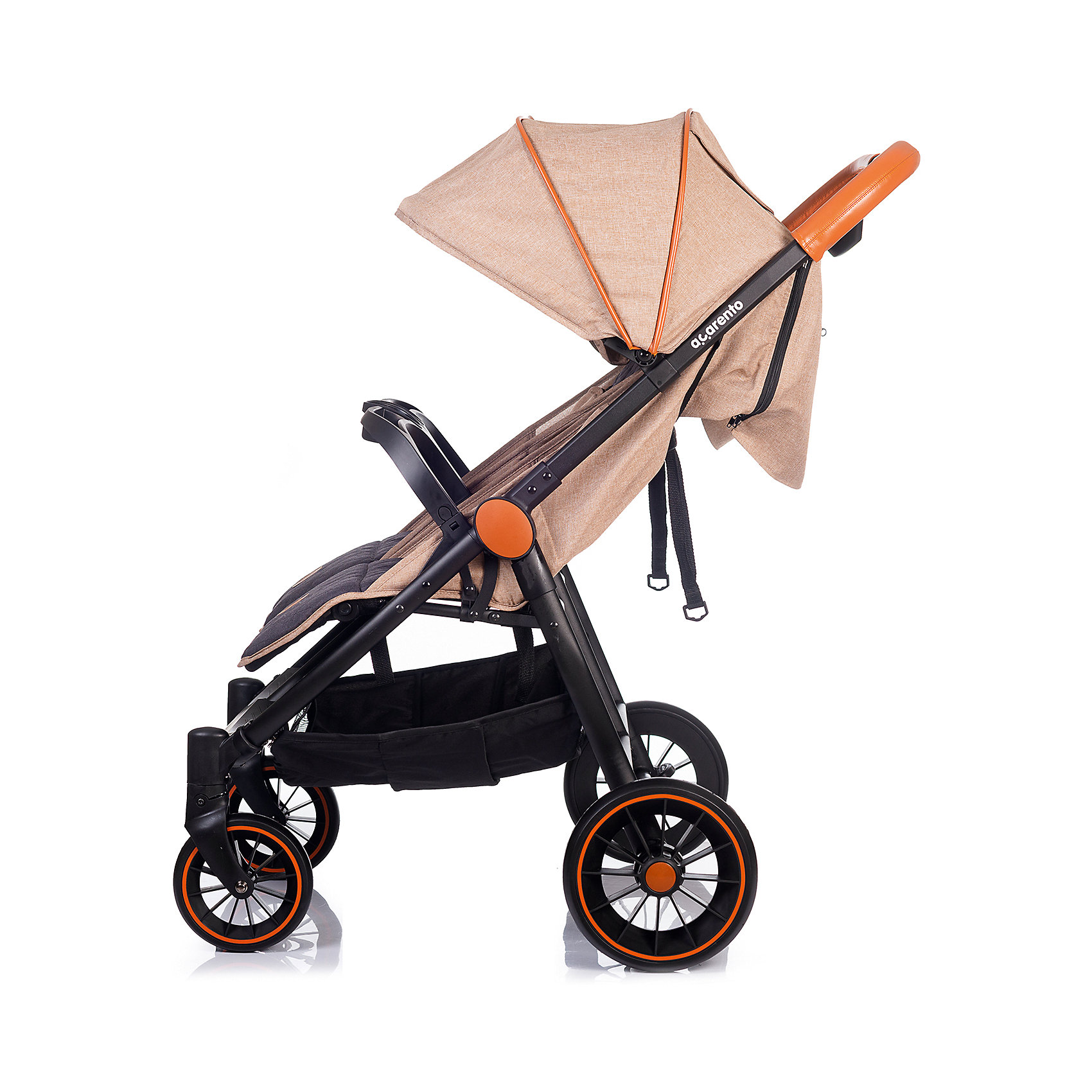 Прогулочная коляска для двойни Acarento Bellezza Duo, бежевая с серым Baby Hit 16095599