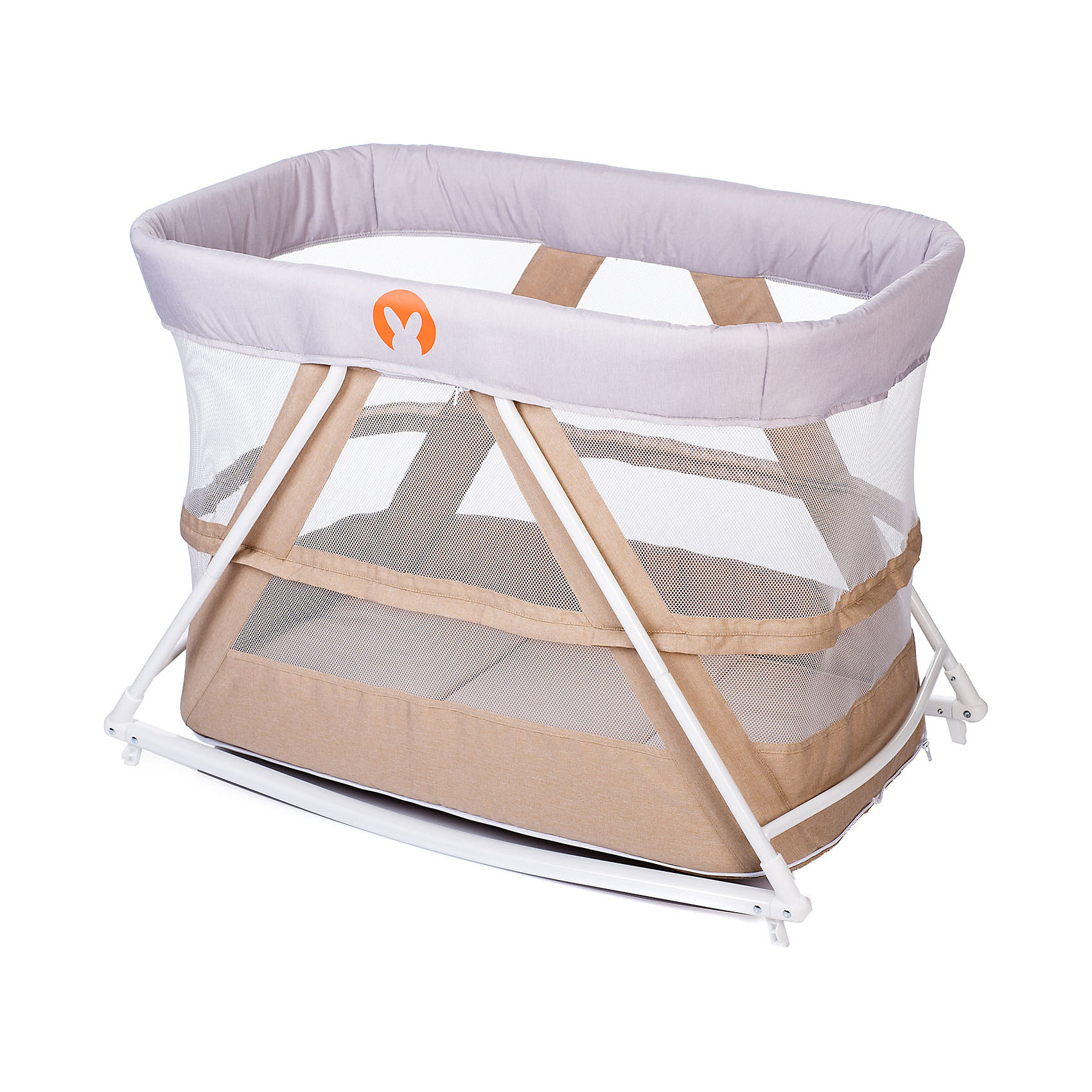 фото Кровать-колыбель baby hit rocking crib, бежевая