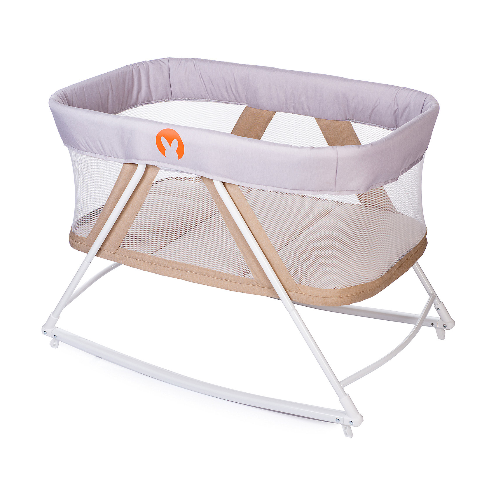 фото Кровать-колыбель baby hit rocking crib, бежевая