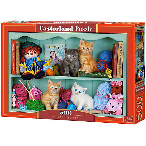 

Пазл Castorland Котята на полках, 500 элементов