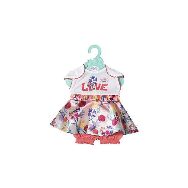 Платье Baby Born c шортиками для куклы 43 см, белое Zapf Creation 16162519