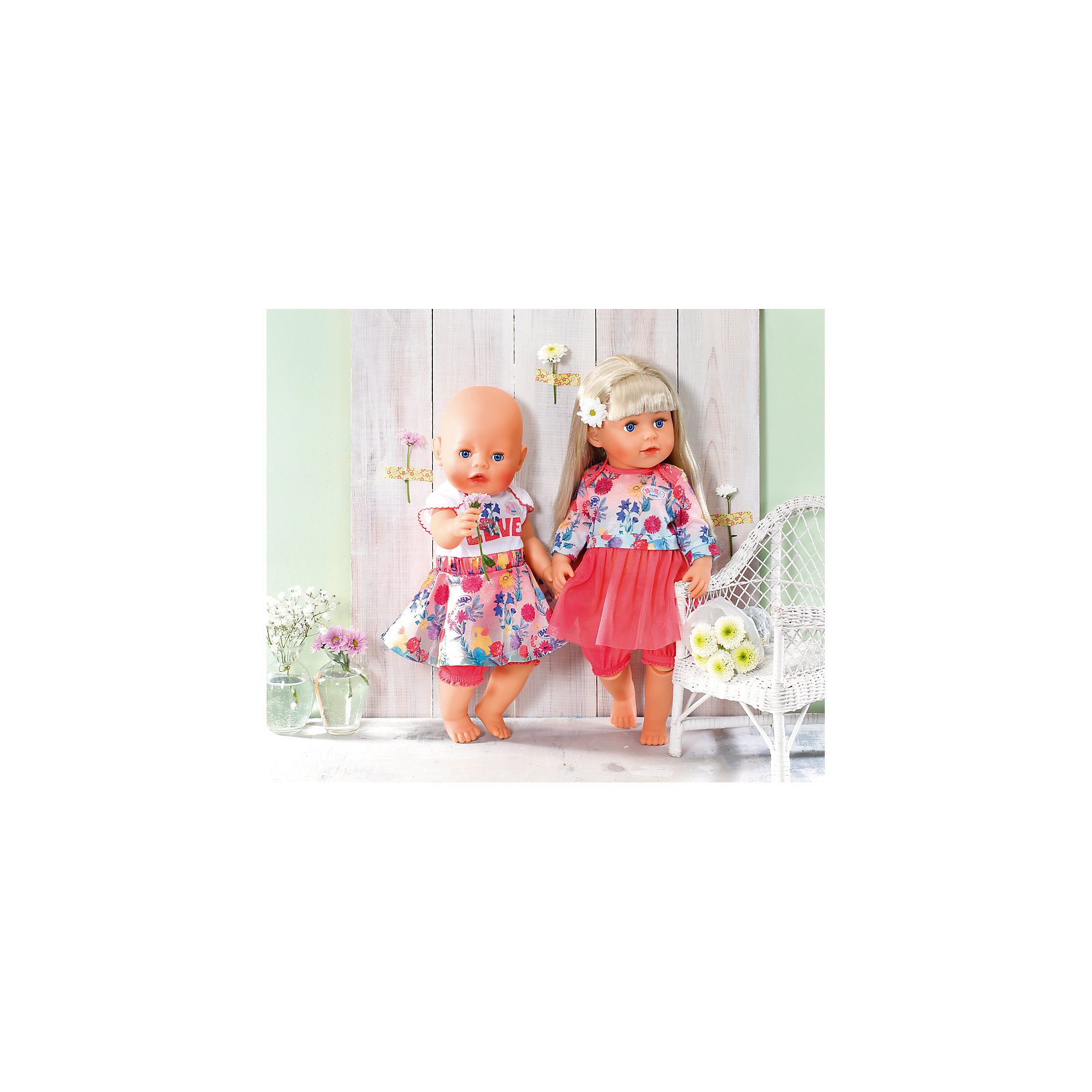 Платье Baby Born c шортиками для куклы 43 см, розовое Zapf Creation 16162520
