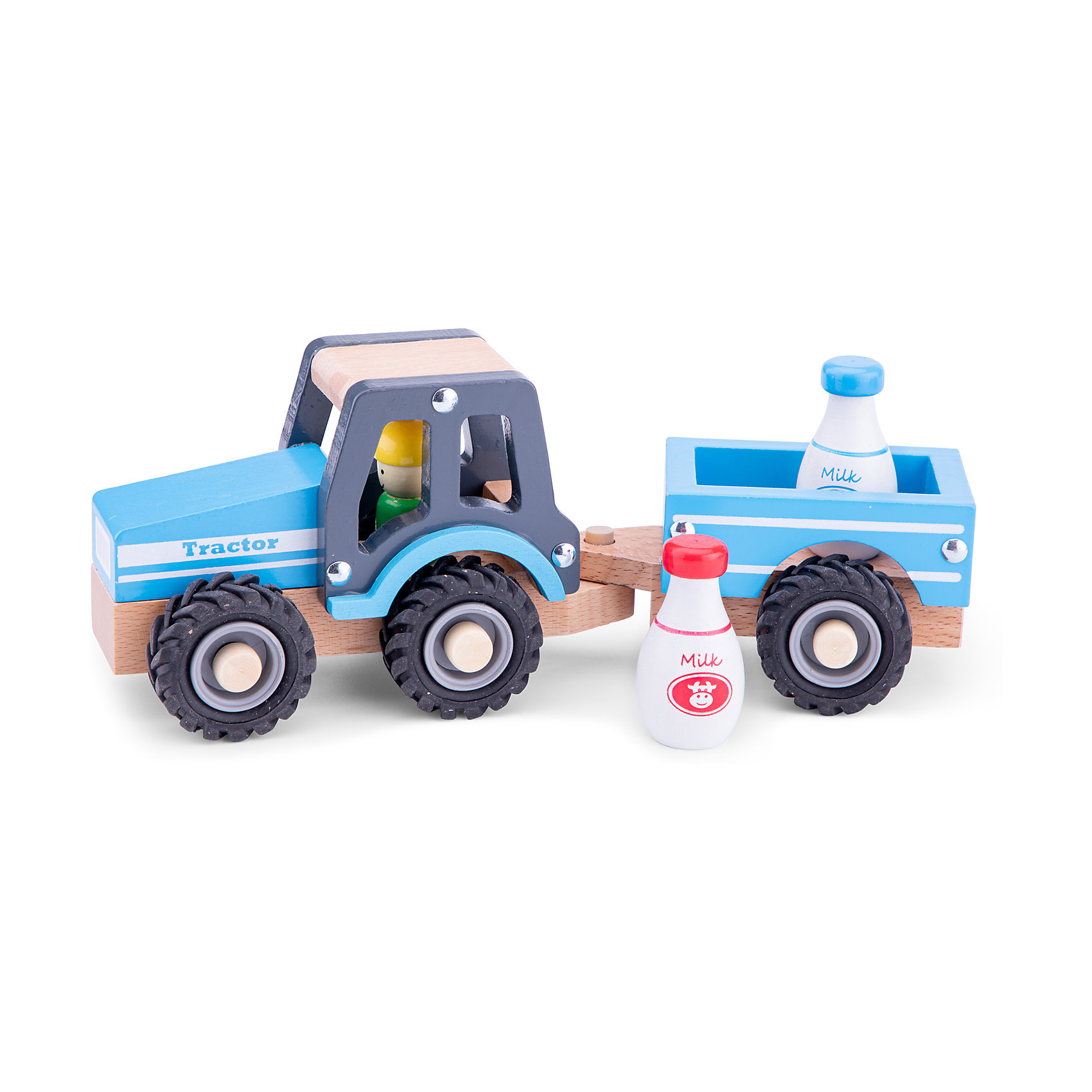 Трактор с прицепом Молоко New Classic Toys 16162959